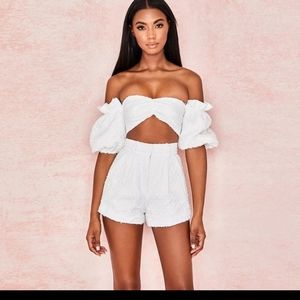 House of CB Crop Top Short Set